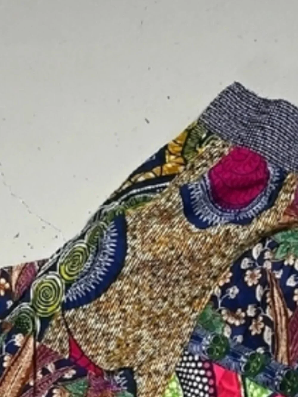 Anthropologie Edme & Esyllte Boho Floral Batik Print Maxi Skirt Size 4 Patchwork - Picture 3 of 8